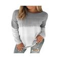 thumbnail image 1 of T-shirts à Manches Longues Imprimés Dégradés pour Femmes, 1 of 2