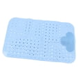 thumbnail image 5 of Alfombrilla de baño antideslizante para bañera, alfombrilla de ducha gruesa de PVC con ventosa fuerte para suelo de baño, color azul, 5 of 5