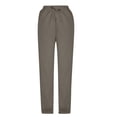 thumbnail image 4 of SOOMLON Trouser Pants for Women with Pockets Plus Size Elastic Waist Jogger Vintage Pants Casual Camping Workout Clothes, 4 of 6