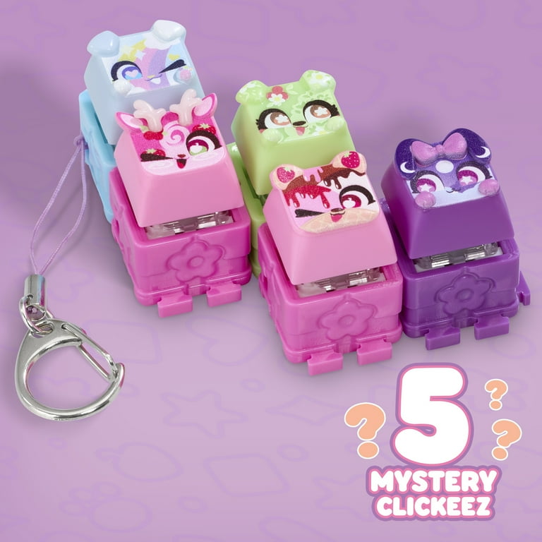 Clickeez Series 1, 5 Pack- Collectable Character Keyboard Key