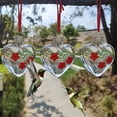 thumbnail image 4 of 2-Pack Heart-Shaped Hanging Hummingbird Feeder - 3-Flower Hummingbird Water & Seed Feeder, Durable Outdoor Bird Feeder for Garden, 4 of 6
