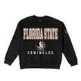 thumbnail image 6 of Women's Gameday Couture Black Florida State Seminoles Oversized Level Up Black Label Premium Sweatshirt, 6 of 6