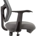 thumbnail image 3 of Adjustable-Height Mesh Mid-Back Drafting Office Chair w/ Footrest Ring & Optional Arms Black, 3 of 14