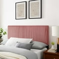 thumbnail image 2 of Tufted Headboard, Full Queen Size, Velvet, Pink, Modern Contemporary Urban Design, Bedroom Master Guest Suite, 2 of 10