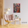 thumbnail image 3 of Abstract New Orleans Jazz Musicians Canvas Wall Art Print 24X32", 3 of 4