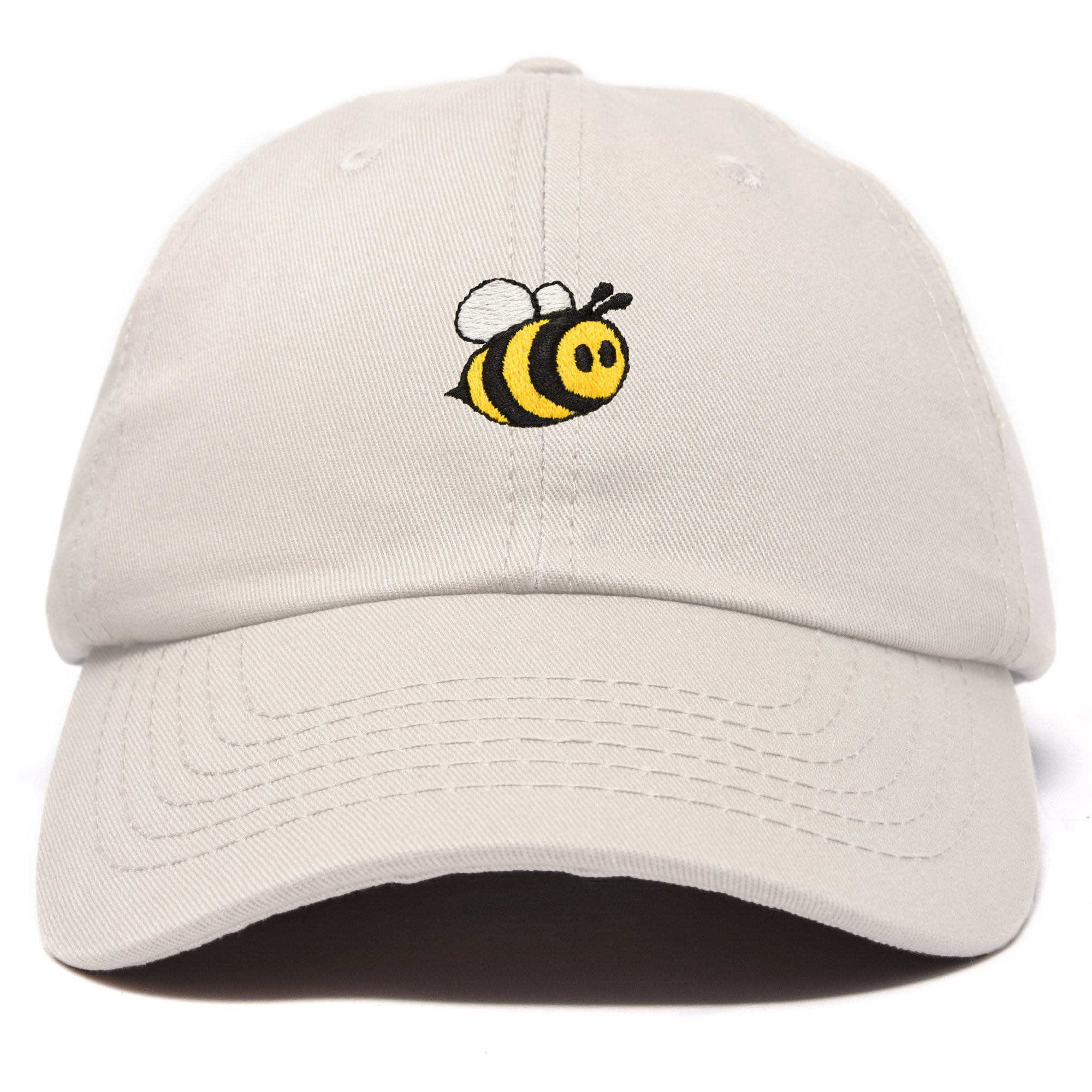 DALIX Bumble Bee Baseball Cap Dad Hat Embroidered Womens Girls in Beige ...