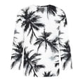thumbnail image 4 of Camisetas de Manga Larga para Hombres Tres Cuartos de Manga Hawaii Impresión Movimiento Culturismo Camiseta, Mezcla de Poliéster de Lino de Algodón, 4 of 9