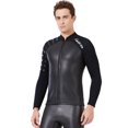 thumbnail image 2 of Trajes De Neopreno Traje De Buceo Dividido Manga Larga Pantalones Largos Traje De Baño Mantener El Calentamiento Deportes Transpirables Pieles De Buceo Reemplazo Para DiveSail Men/Negro【L】 tholdsy OD003284-03, 2 of 7