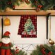 thumbnail image 1 of Toallas de Cocina Navideñas con Estampado de Árbol de Navidad, Toallas de Mano Colgantes de Microfibra para Baño, Hogar, Bar y Cocina., 1 of 6