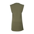 thumbnail image 5 of Dresses for Women 2026 Plus Size Fashion Temperament Solid Color Sleeveless T-shirt Skirt, 5 of 9
