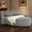 Dark Gray, variant on Shaiailed 67" Green Oval Chaise Lounge,Floor Lounge Chair with Curved Back and A Soft Pillows,Left Arm Chaise Lounge for Living Room