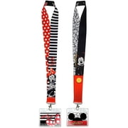 Disney Lanyards with ID Holders- Mickey and Minnie Mouse Premium Lanyards - Perfect for Disney Cruise, Disney World Accessories and Keychain - 2 Pack