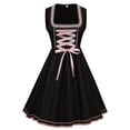 thumbnail image 3 of Kcodviy Oktoberfest S Femmes Dirndl Robe Médiévale Femmes Robes Courtes Femmes Oktoberfest Traditionnel Robe Gothique pour Femmes Robe Carnaval, 3 of 7