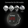 DC 12V24V Digital Panel Voltmeter Led Display Electric Voltage Meter