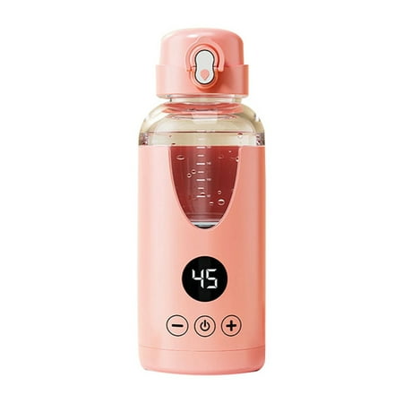 

220ML Wireless Portable Electric Kettles Thermal Cup Make Tea Coffee Travel Boil Water Keep Warm Water Pink