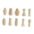thumbnail image 4 of 10 Muñecos con Clavija de Madera BLESIY Manualidades de Juguete Educativas Sin Terminar, 4 of 8