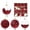 Red, variant on Fwttom Sequin Christmas Ball Ornaments Set of 16 Shatterproof Hanging Merry Christmas Tree Decorations for Holiday Gifts Xmas Decor, Red