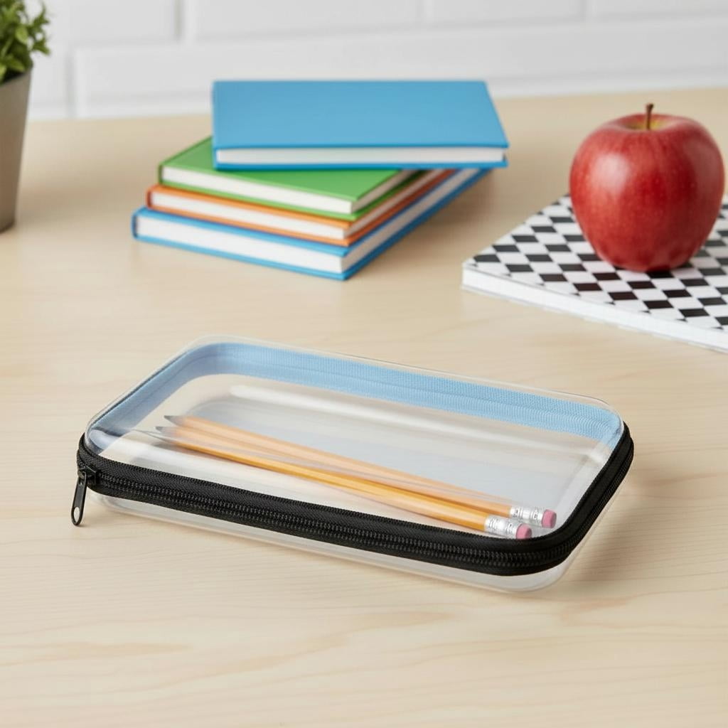 Pen+Gear Zipper Pencil Case, Pencil Boxes for School, Black