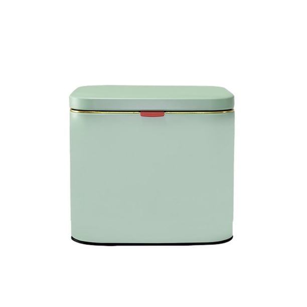 Inteprter Contenedor de abono de cocina montado en la pared, limpio e higiénico, no requiere perforación y no se oxida fácilmente Suministros de limpieza para el hogar 4L verde claro
