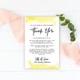 thumbnail image 3 of Koyal Wholesale Illuminating Yellow Watercolor Wedding Thank You Place Setting Cards for Table Reception, 56-Pack, 3 of 5