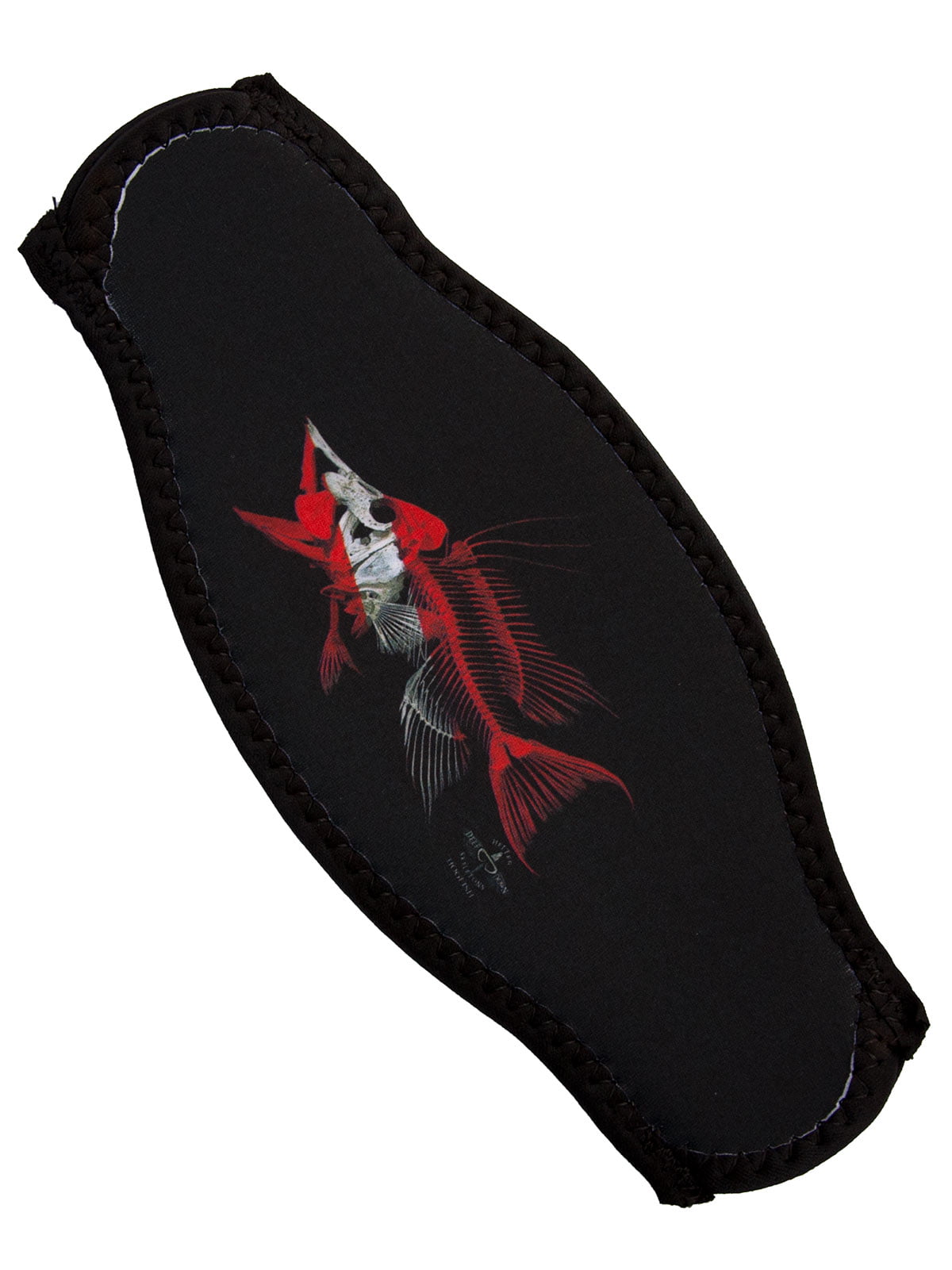 Strap Wrapper Neoprene Mask Strap Cover Red fish scales 