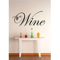 thumbnail image 1 of Wine Grapevine Dining Elogant Kitchen Cook Chef Gourmet Bon Viveur Fancy Food Wine Baking Donuts Pancakes Holiday Gift Decorating Ideas Girl Boy Bedroom Wall Decal Sticker - Size: 17 Inch x 29 Inch, 1 of 3