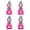 Pink, variant on GERsome 4 Pack Easter Bunny Utensil Cutlery Holders Pouch Bags Felt Silverware Holder Bag 3.4 x 6.9 Inch Utensil Sleeve for Knife Forks Easter Table Decoration Wedding Birthday Party