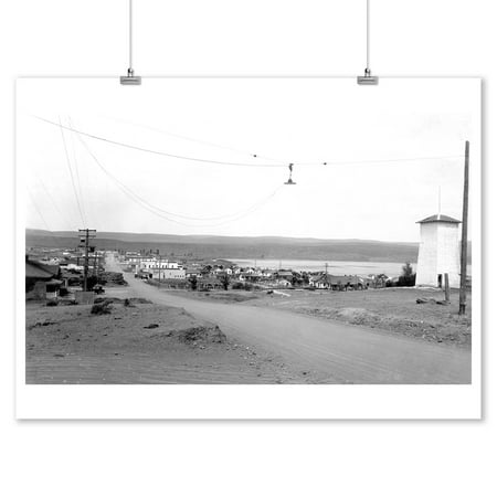 Town View of Soap Lake, Washington Photograph (9x12 Art Print, Wall Decor Travel