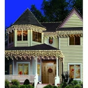 Angle View: Holiday Time 10-Count Heavy-Duty Icicle Christmas Lights, Clear