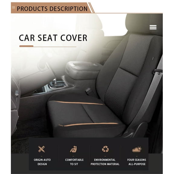 Phyun Driver Bottom Cloth Seat Cover Replacement For 07-14 Chevy Silverado1500 2500HD