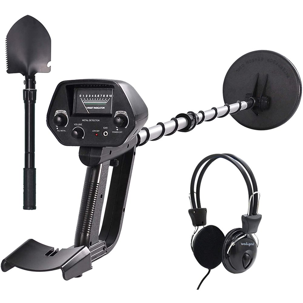 Classic Metal Detector Entry Level All Metal Metal Detector with 8" Waterproof Search Coil