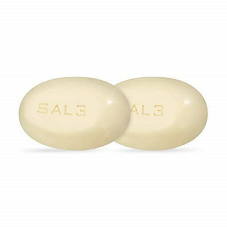 2 Pack SAL3 Acne Treatment Soap  3% Salicylic Acid, 10% Sulfur - Relief from Tinea Versicolor, Mites, Fungus, Dermatitis, Dandruff, Lice, Smelly Scalp, Keratosis Pilaris (KP), Oily & Itchy (Best Treatment For Tinea Versicolor)