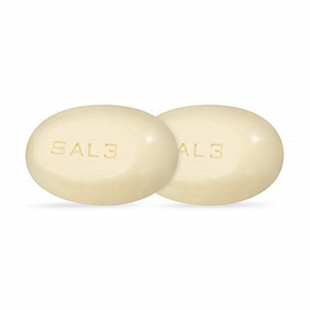 2 Pack SAL3 Acne Treatment Soap  3% Salicylic Acid, 10% Sulfur - Relief from Tinea Versicolor, Mites, Fungus, Dermatitis, Dandruff, Lice, Smelly Scalp, Keratosis Pilaris (KP), Oily & Itchy