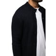 thumbnail image 5 of X RAY JEANS Mens Stand Collar Cardigan, Navy, M, 5 of 6