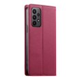 thumbnail image 2 of Funda Tipo Cartera de Cuero Sintético para Samsung Galaxy A23 Bloqueo RFID, con Ranuras para Tarjetas y Bolsillo para Efectivo, Cierre Magnético Fuerte Rojo, 2 of 6