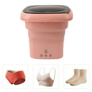 Mini Foldable Washer, High Capacity Mini Washer, Portable Bucket Washing Machine With Black Lid And Black Lid, For Baby Clothes, Underwear Or Small Items, Apartment, Dorm