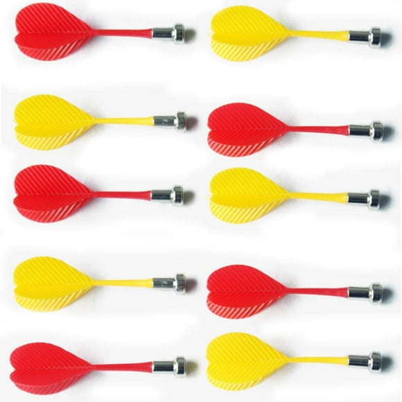 Jinsinto Magnetic Darts for Magnet Dartboard Dart Board 12 Pcs, (Red*6 and Yellow*6)