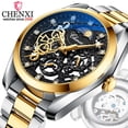 thumbnail image 2 of CHENXI Brand Classic Mens Watches Top Luxury Moon Phase Automatic Mechanical Watch For Men Stainless Steel Waterproof Wristwatch, 2 of 7