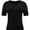 Black, variant on Womens Scoop Neck T Shirts Basic Ribbed Tees Fitted Tshirt Plain Short Sleeve Tops Casual