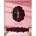 thumbnail image 2 of TOYOUTHS 3 Packs Compatible with Apple Watch Band Scrunchies 49mm(Ultra)/45mm/44mm/42mm Women IWatch Elastic Scrunchy Band Series SE 8 7 6 5 4 3 2 1, 2 of 7