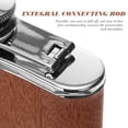 thumbnail image 3 of Miangastore Flat Flask Light Brown Pu Leather 1Pcs 5.5x3.7in, 3 of 8