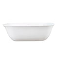 thumbnail image 2 of Leontine 63 Inch Resin Double Ended Tub - Gloss White, 2 of 2