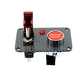 thumbnail image 2 of Botón de Arranque Del Motor Del Automóvil Cubierta Roja Panel de Interruptor de Palanca Fibra de Carbono Sunnimix Interruptor de relé del motor de encendido, 2 of 8