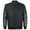 All Black, variant on Men's LMJ Snap Button Front Classic Varsity Jacket Navy White L