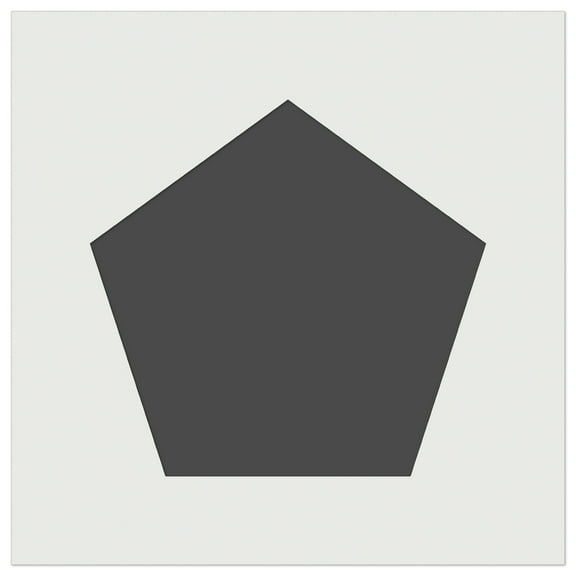 Pentagon Solid DIY Cookie Wall Craft Stencil - 5.5 Inch