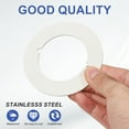 thumbnail image 4 of Uxcell Plaques de Bouton de Porte, 4 Pcs Couvercle de Plaque Ronde pour Pêne Dormant Blanc, 4 of 6