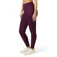 thumbnail image 4 of No nonsense Women's Every Day Pocket Legging, Eggplant, X-Large, 4 of 5