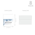 thumbnail image 5 of Koyal Wholesale Groomsmen Wedding Day Gift Cards with Envelopes set of 8 Blue Watercolor On My Wedding Day Cards, 5 of 5