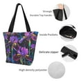 thumbnail image 6 of Fotbe Starry Night Iris Field Pattern Beach Tote,Shoulder Handbag,Spacious Tote Bag,Lightweight Travel Bag,Versatile Shopping Bag, 6 of 9