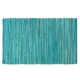 thumbnail image 1 of Alfombra Chindi de algodón Ramanta Home, 91 x 152 cm, color verde azulado, 1 of 9